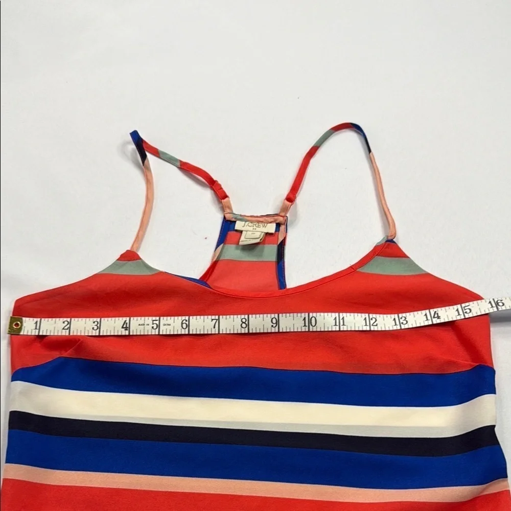 J. Crew Vibrant Striped Camisole in Red and Blue